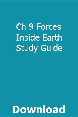 Read Online Ch 9 Forces Inside Earth Study Guide 
