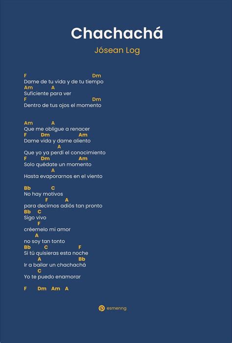 Cha Cha Cha Letra