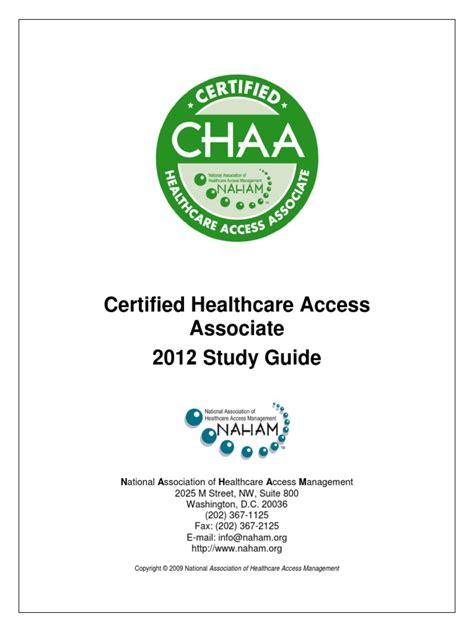 Download Chaa Certification Study Guide Cogenv 