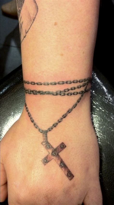 Chain Link Cross Tattoos
