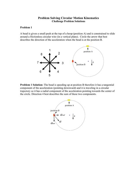 Challenge Problem Solutions Circular Motion Dynamics