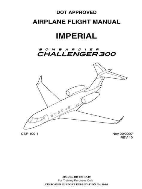 Read Online Challenger 300 Flight Manual 