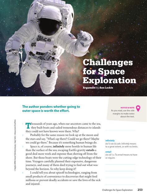 Challenges For Space Exploration Ann Leckie