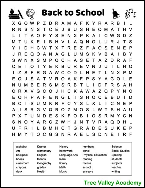 Challenging Back To School Word Search For Kids Back To School Wordsearch - Back To School Wordsearch
