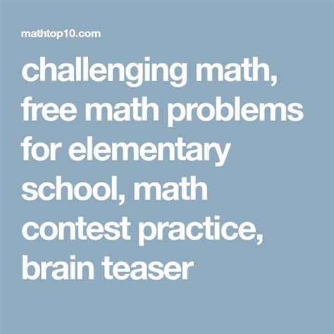 Challenging Math Problems Free Math For Math Contest 7th Fractions - 7th Fractions