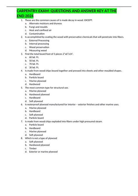 challenging second year carpentry exam alberta