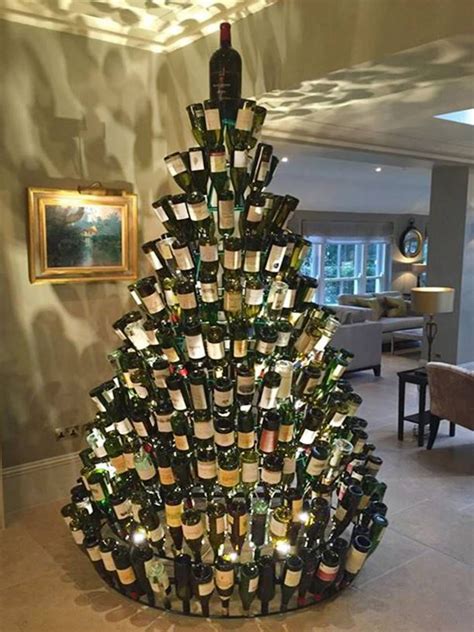 Champagne Bottle Christmas Tree