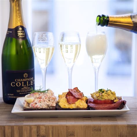 champagne och mat