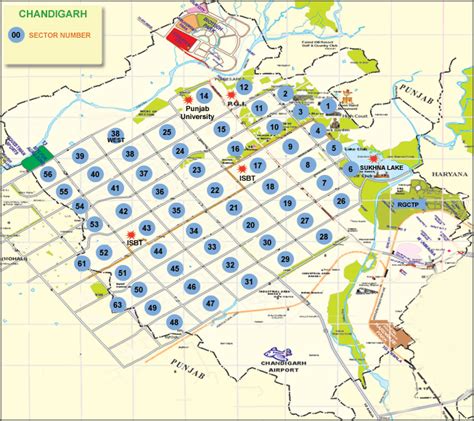 Chandigarh Sector Map
