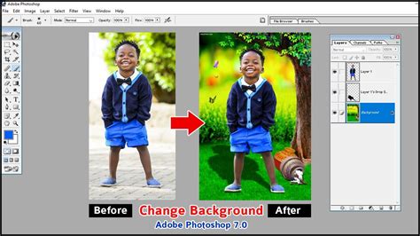 change background of image in photoshop