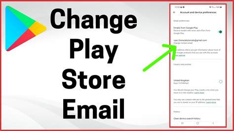 change email google play store - YouTube