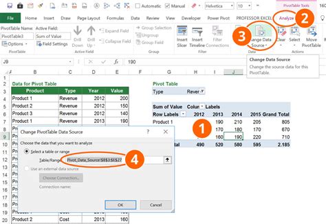 Change Excel Pivot Table Data Source From One Body Trek Worksheet Answers - Body Trek Worksheet Answers
