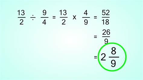 Change Fractions To Mixed Numbers   Dividing Fractions - Change Fractions To Mixed Numbers