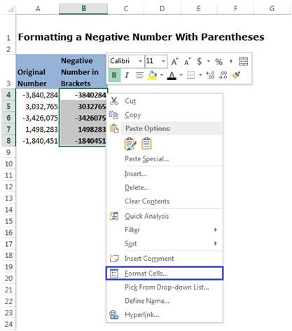 change negative numbers to parentheses in an acrobat form