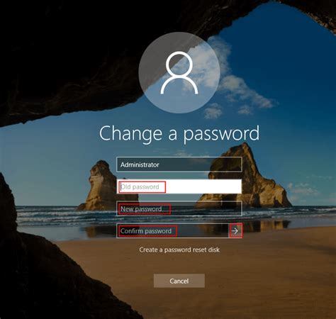 change password over remote desktop