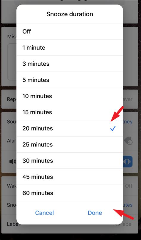 Change Snooze Time Iphone