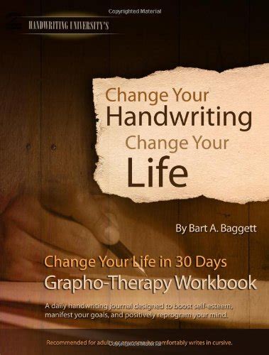 Read Change Your Handwriting Change Your Life Workbook Grapho Therapy Journal For Ages 13 
