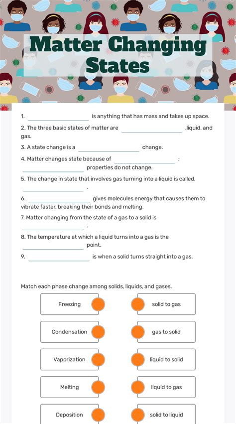 Changes Of State Live Worksheets Changes Of State Worksheet - Changes Of State Worksheet