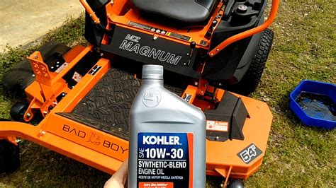 changing hydraulic fluid bad boy mowers