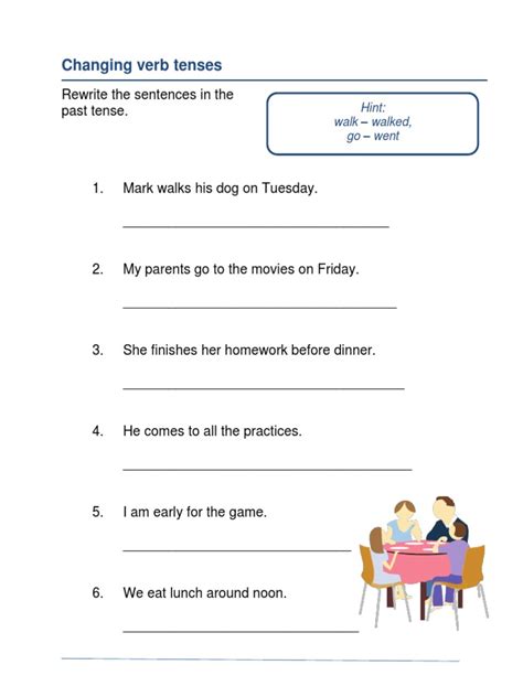 Changing Tense Worksheets