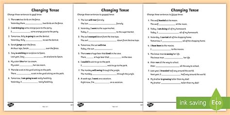 Changing Verb Tenses Worksheet Ela Resources 3 5 Verb Tense Worksheet 8th Grade - Verb Tense Worksheet 8th Grade