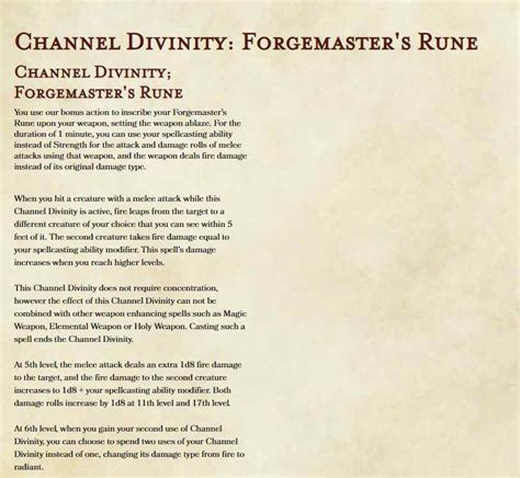 Channel Divinity 5e