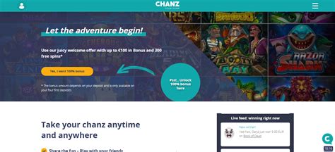 chanz casino 20 free spins aybw