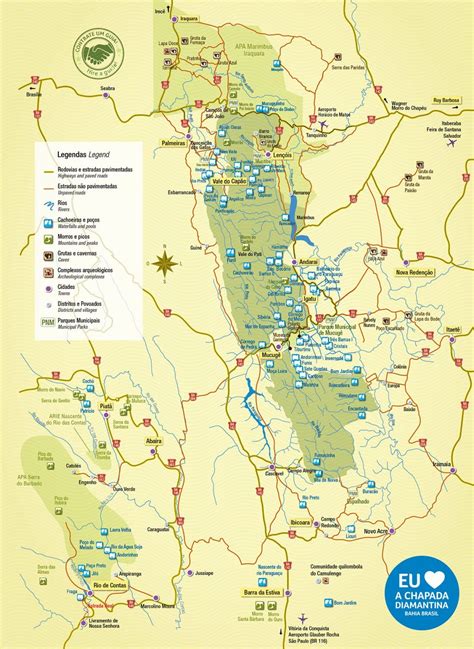 Chapada Diamantina Mapa