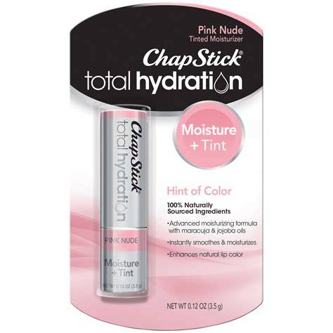 chapstick total hydration pink nude