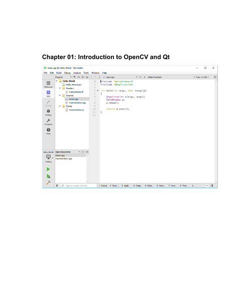 Chapter 01 Introduction To Opencv And Qt Packtpub