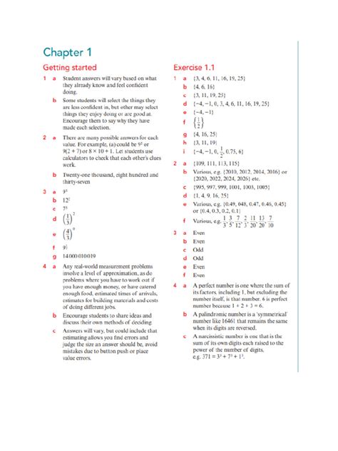Chapter 1 Answer Key Gold Coast Schools