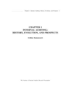 Chapter 1 Internal Auditing History Evolution And Prospects