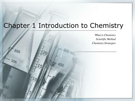 Chapter 1 Introduction To Chemistry Worksheet Answers