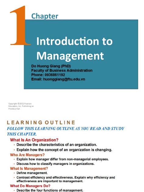 Chapter 1 Introduction To Management And Organizations
