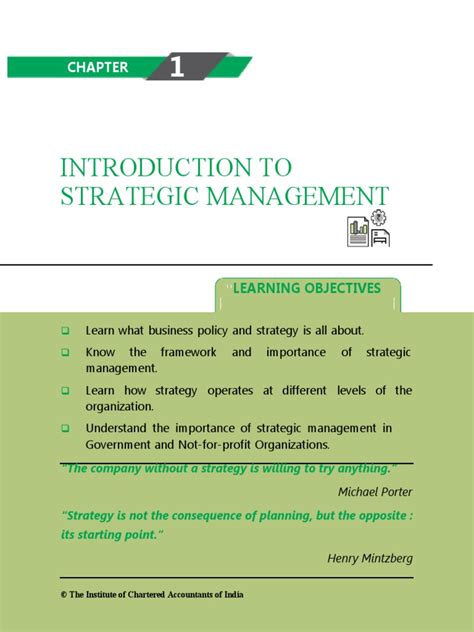 Chapter 1 Introduction To Strategic Management