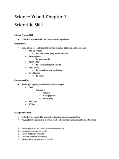 Chapter 1 Science Skills Using Scientific Notation