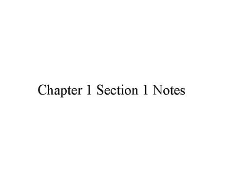 Chapter 1 Section 1 The Purposes Of Government