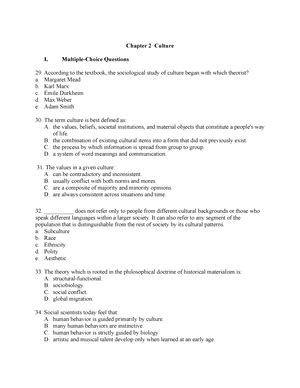 Chapter 1 Sociology Multiple Choice Testbankteam