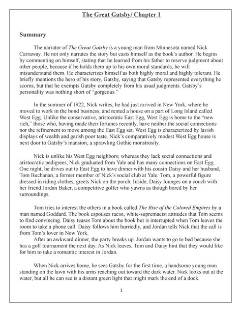 Chapter 1 Summary Of The Hobbit