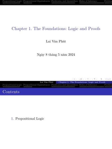 Chapter 1 The Foundations Logic And Proof Sets And