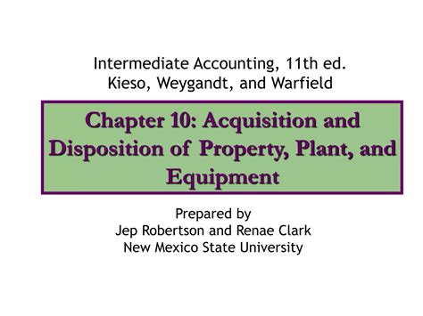 Chapter 10 Acquisition And Disposition Of Property Plant Equipment Test Bank