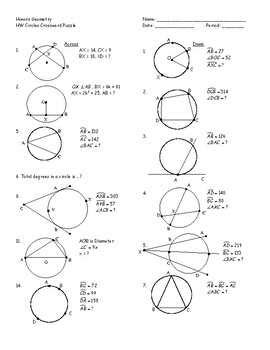Chapter 10 Quiz 2 Geometry Answers