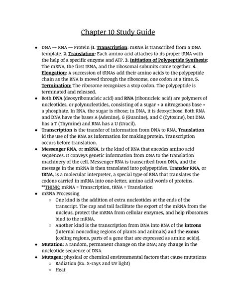 Chapter 10 Study Guide Section 2 Mendelian Genetics