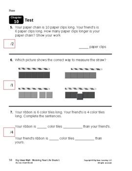 Chapter 10 Test Math