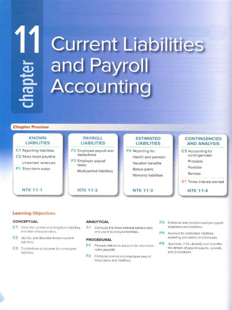 Chapter 11 Current Liabilities And Payroll Accounting