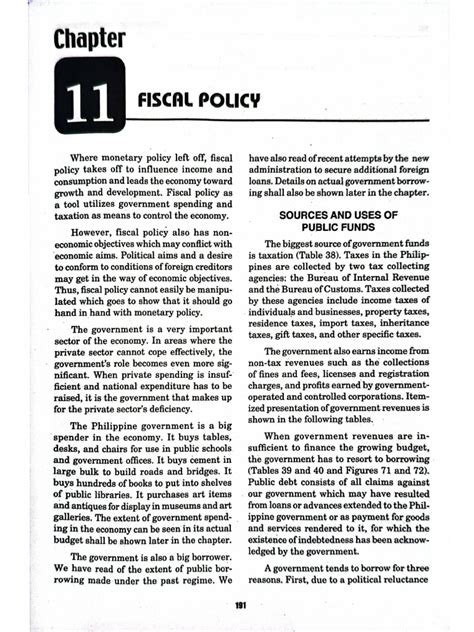 Chapter 11 Fiscal Policy Csu B