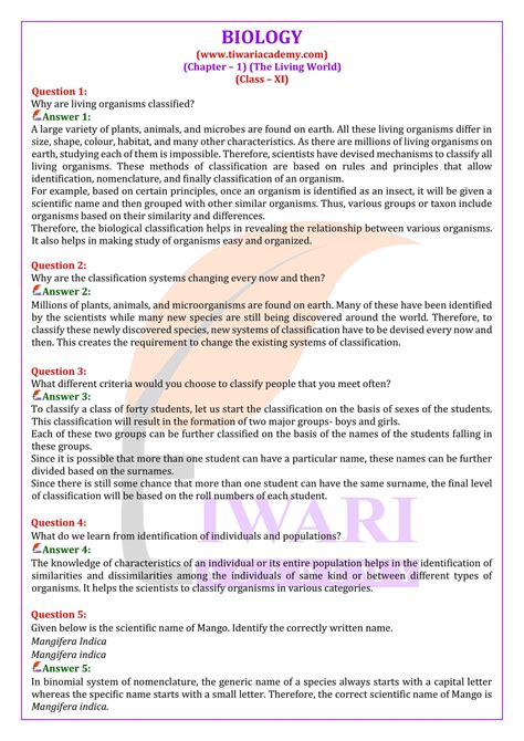 Chapter 11 Section 1 Biology