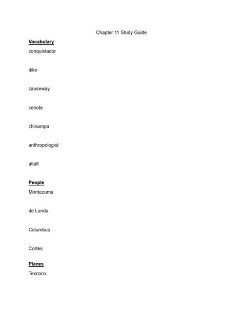 Chapter 11 Study For Content Mastery The Mole