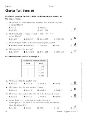 chapter 11 test form 2a