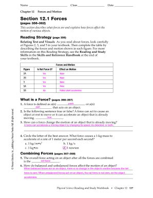 Chapter 12 1 Forces And Motion